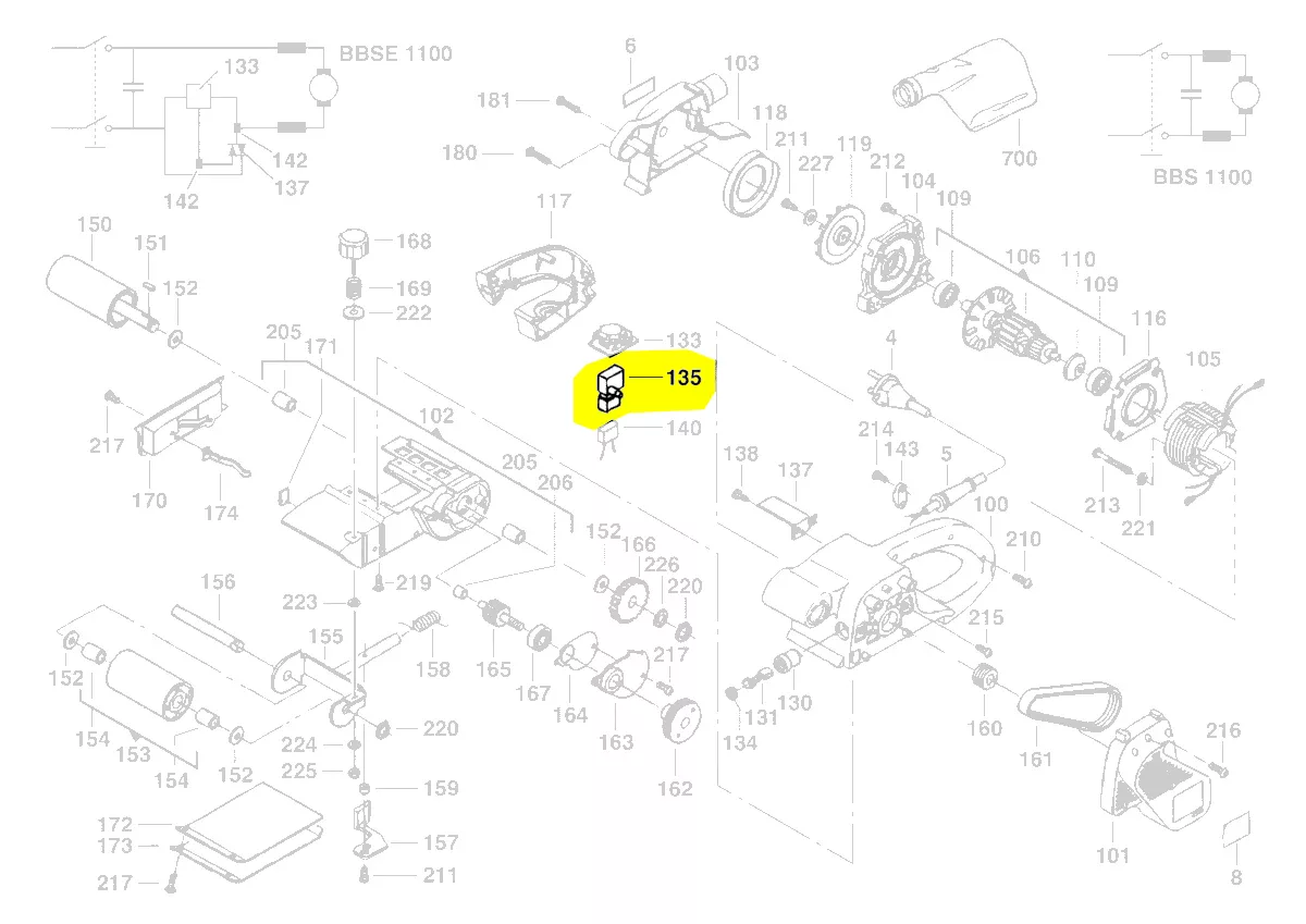 Interrupteur réf. 4931413537 AEG